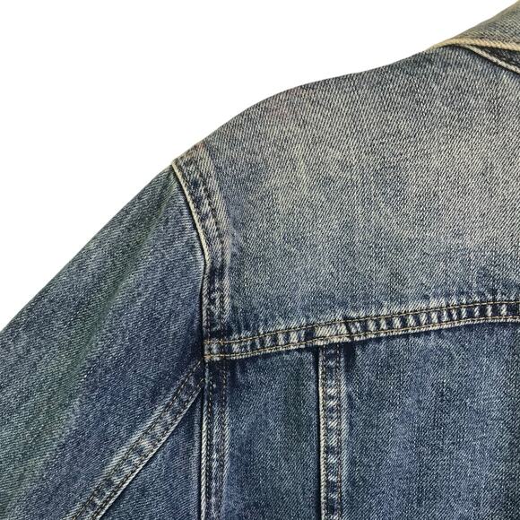 Gap 1969 Jeans Jacket Womens Size L Blue Denim Cotton Button Up Collar - Picture 5 of 13